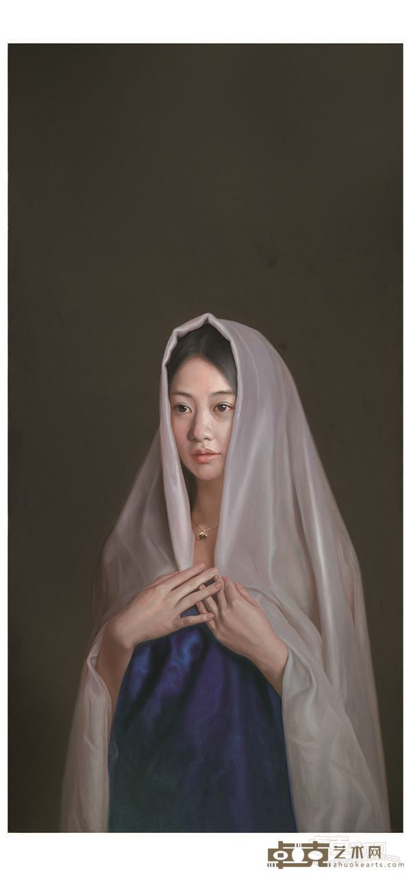任萌作品《文惠》120乘以60cm 2014年 油画