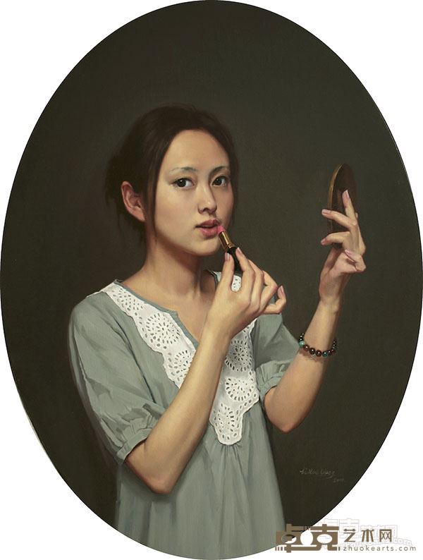 李学亮作品《镜妆》60-80cm2014年