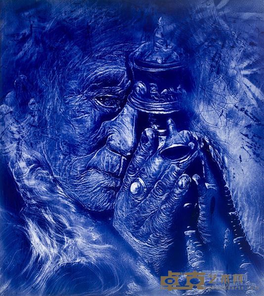 李泉《藏魂系列。2016》92×82CM 瓷板画