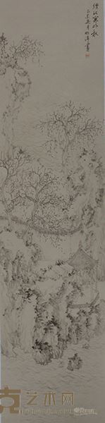 《烟江寒山图》33cmx137cm