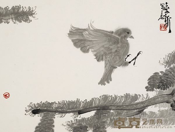 羽琳琅  35x47cm纸本水墨  2016年 (7)