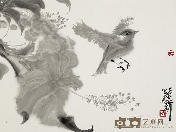 羽琳琅  35x47cm纸本水墨  2016年 (5)
