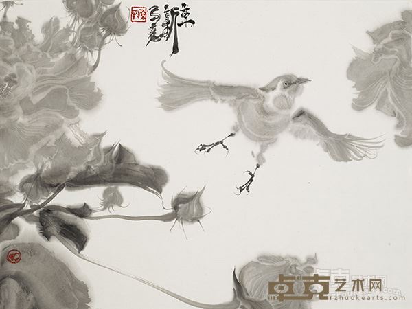 羽琳琅  35x47cm纸本水墨  2016年 (2)