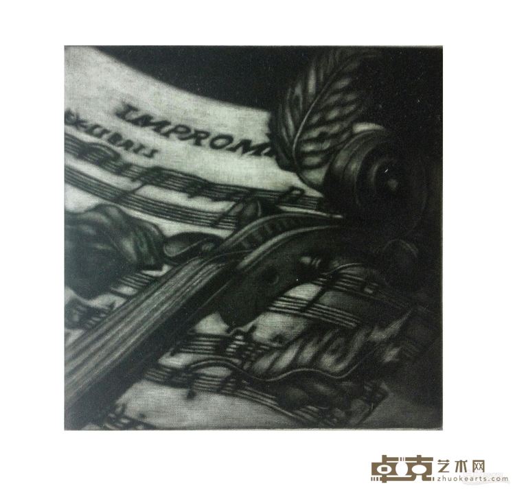 赵正光 乐谱 铜版画