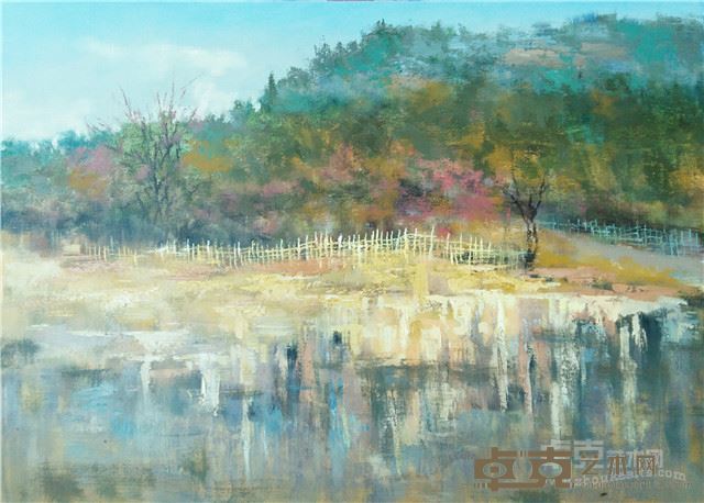 杨霖 《山麓》50x70cm 布面油画  2016