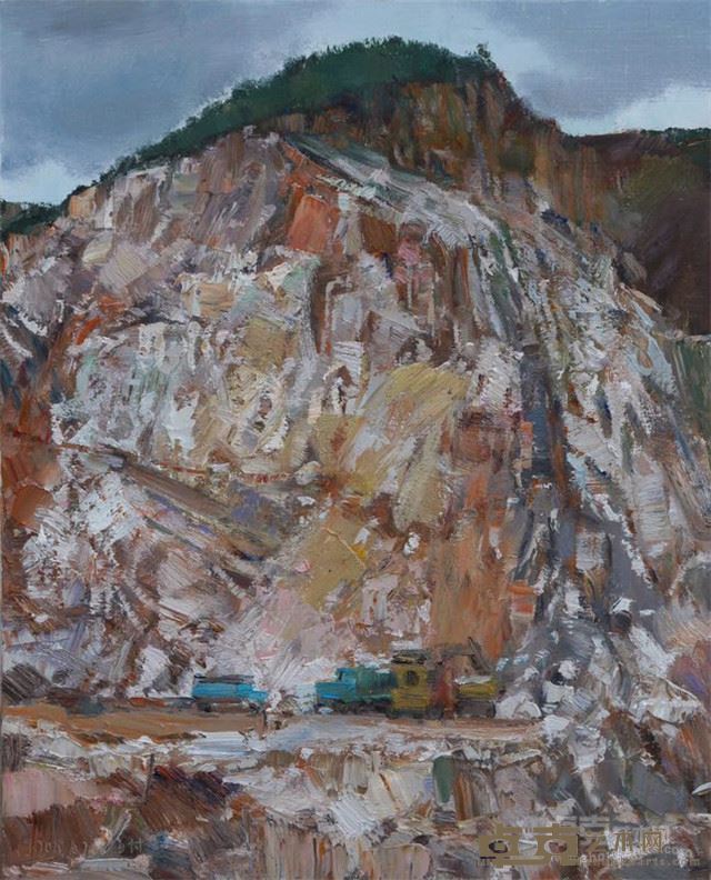 杨勇《剩山》40 cm×50cm 布面油画 2015