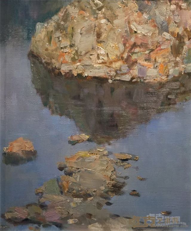 杨勇《影》40 cm×50cm 板面油画 2016