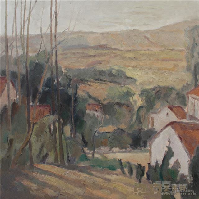 吴建宏《溧阳小村庄》80cmx80cm布面油画2016年