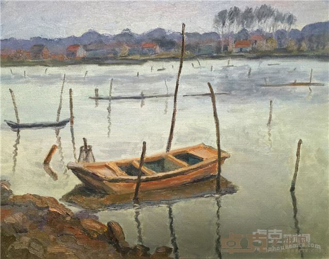 李永忠《长荡湖一角》 40 cm×50cm 布面油画 2016