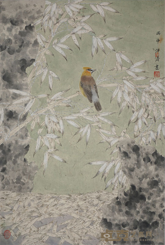 侯泽涛 《怡园逸趣之二》2016年  45x68cm