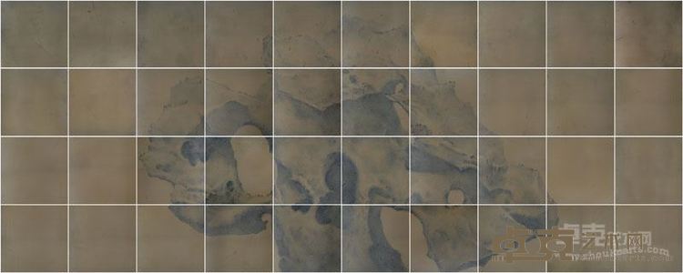 孤石图 油画 40x40cmx40 彭斯   2015