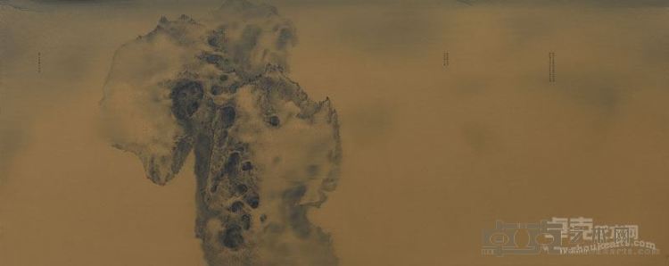 疎石帖 油画 120x300cm 彭斯 2016