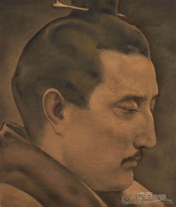 檗庐写十三像 之十三  油画 40x34cm 彭斯 2016