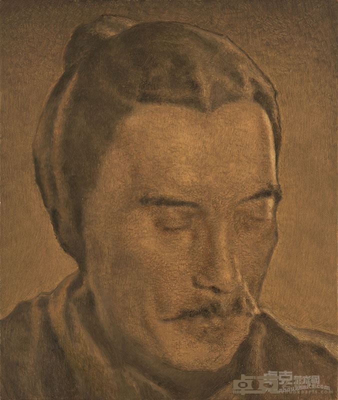 檗庐写十三像 之十二 油画 40x34cm 彭斯 2016