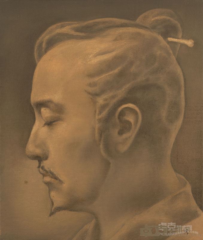 檗庐写十三像 之十一  油画 40x34cm 彭斯 2016