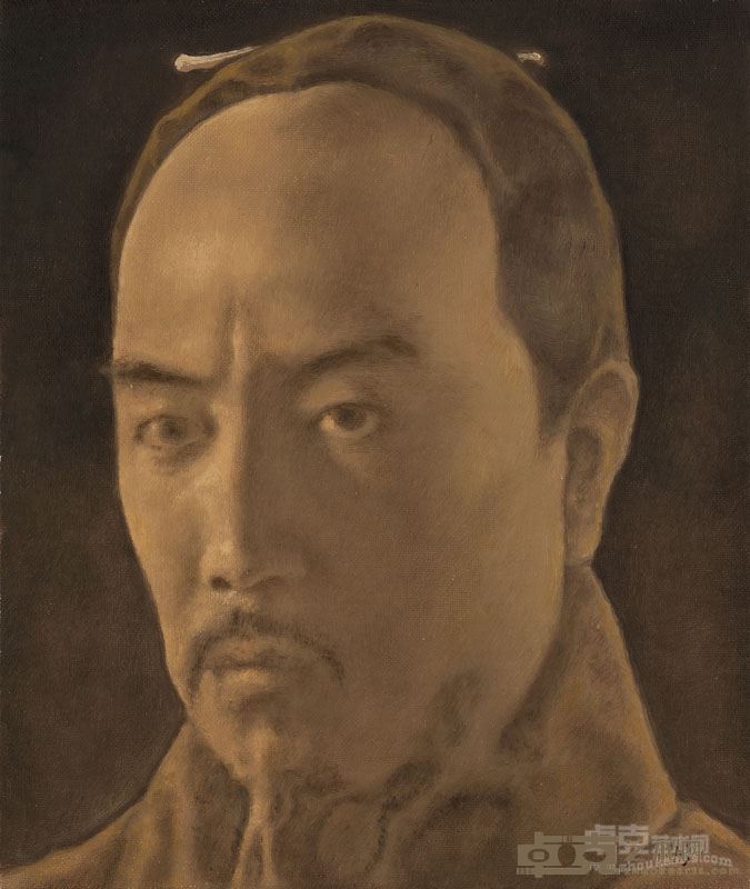 檗庐写十三像 之六  油画 40x34cm 彭斯 2016