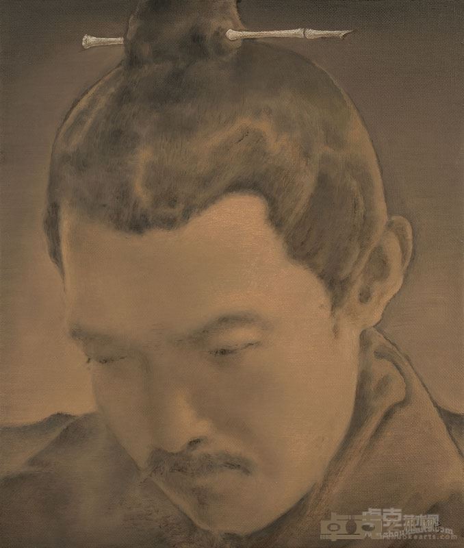 檗庐写十三像 之二  油画 40x34cm 彭斯 2016