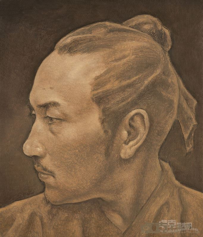 檗庐写十三像 之一  油画 40x34cm 彭斯 2016