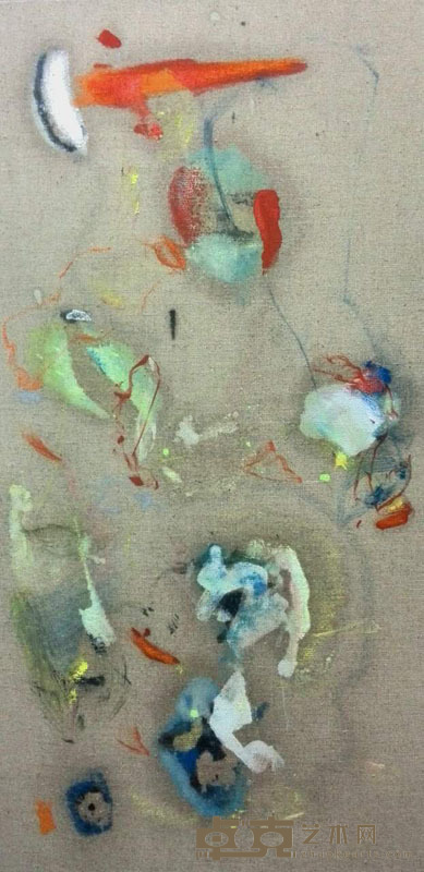 Critobal ORTEGA 《Sudoracion Atlantida》 80×40cm 布面丙烯 2015
