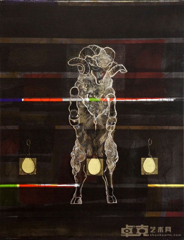 YVAN LE BOZEC 《金子!金子! No.1》 116×89 布面丙烯 2016