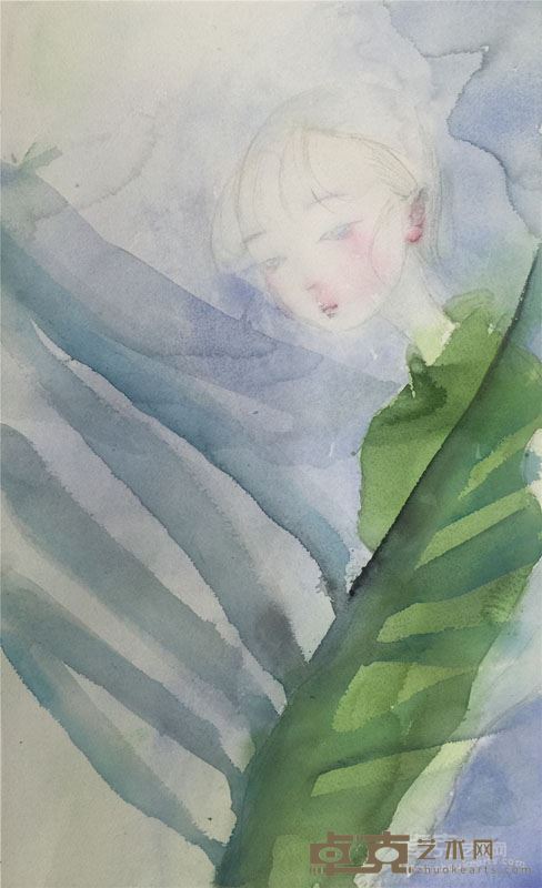柴莎莎 纸本水彩48×28cm