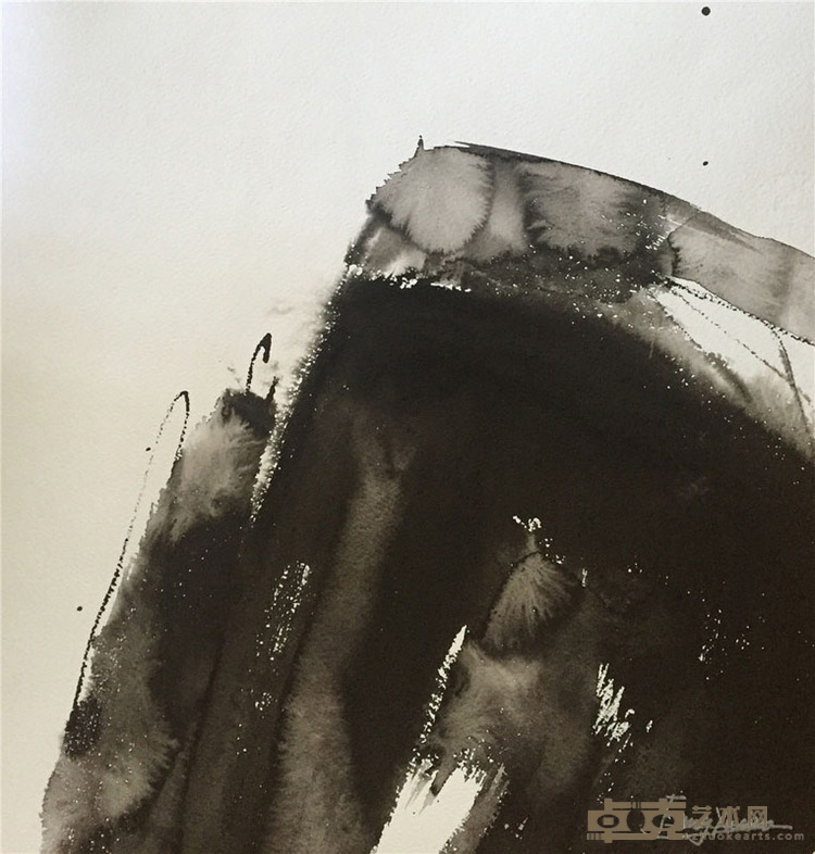 方园  纸本水彩 35×35cm