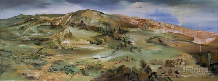 续彦龙 塞外风光     90x240cm