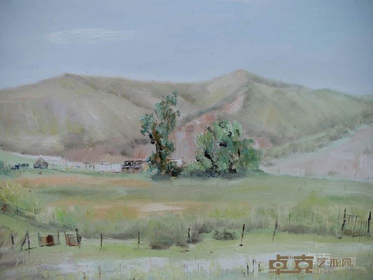 伊力哈木江 哈日图热格  50x60cm