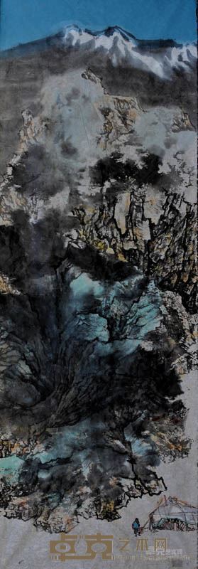 崔文学 天山人家 80x180cm