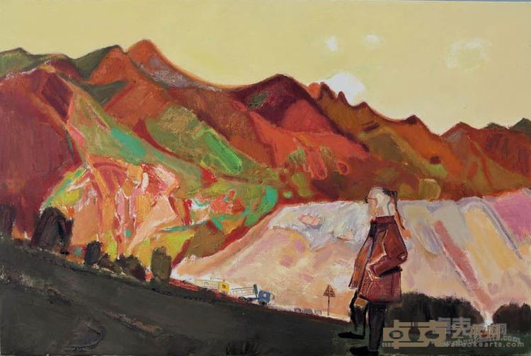 彭毅 西域行--阿拉山口      80x120cm