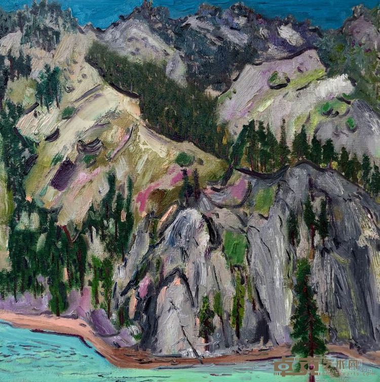 常世江 天山大峡谷1      60x60cm