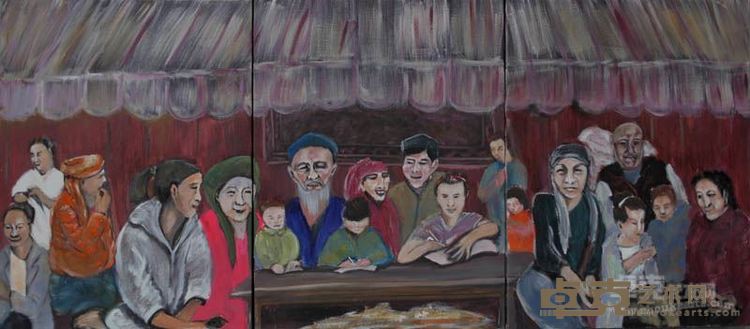 陈蜀 哈萨克族风情      180x80cm