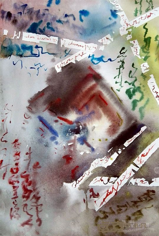 毛凌风 纸本水彩 36×54cm
