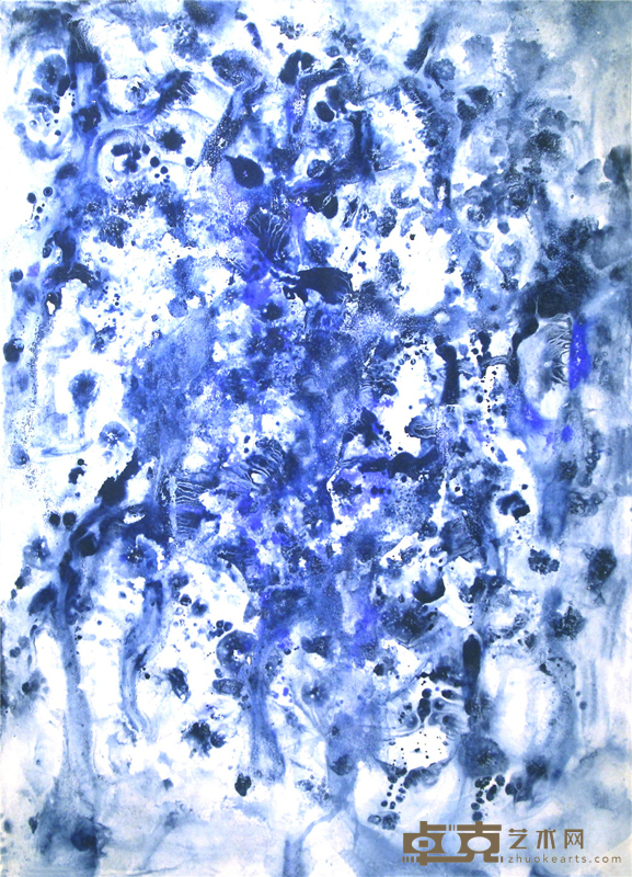 万艳兰 纸本水彩 78x108cm