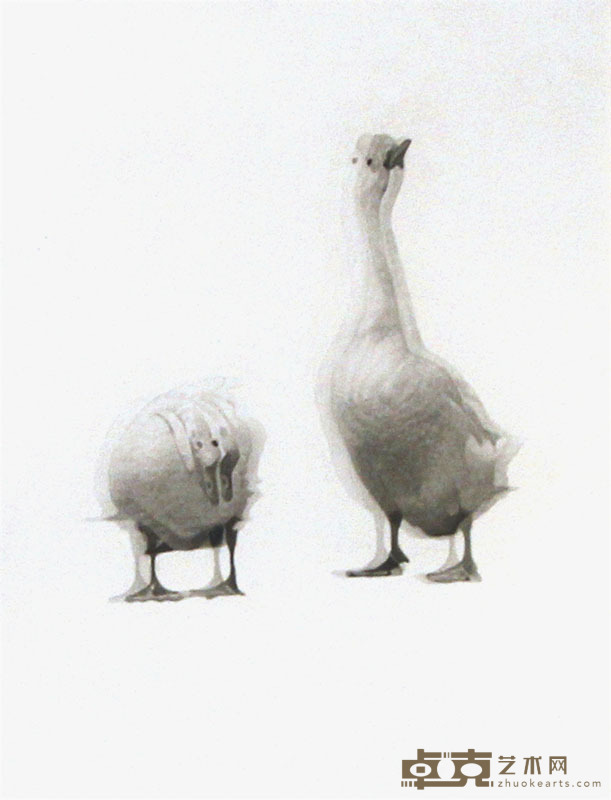 赵霄鸿 纸本水彩 27×39cm