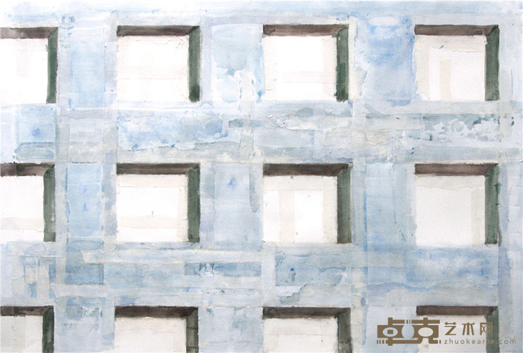 曹珩  纸本水彩综合  40×60cm