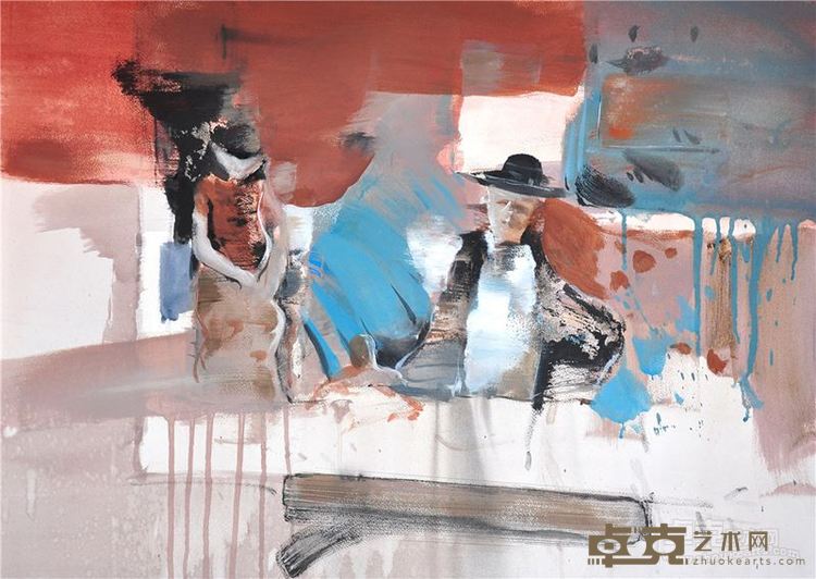 林波  76×58cm 纸面水彩综合