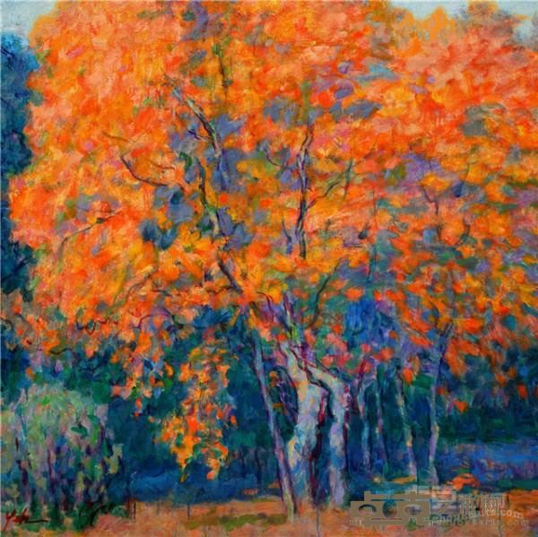 《九溪十月》 100×100cm 2008年