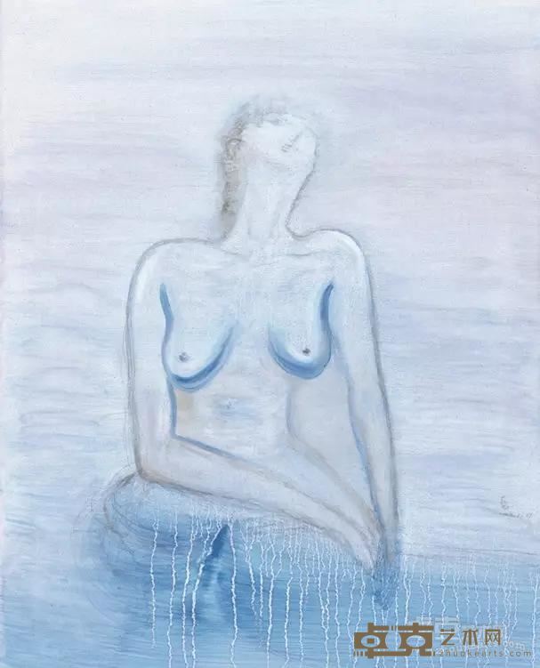 看见自己坐着  40x50cm  布面油画 2015
