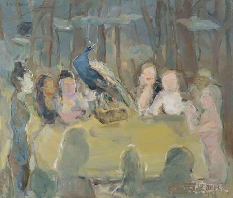 吴维佳《孔雀 》140x120cm 布面油画 2010