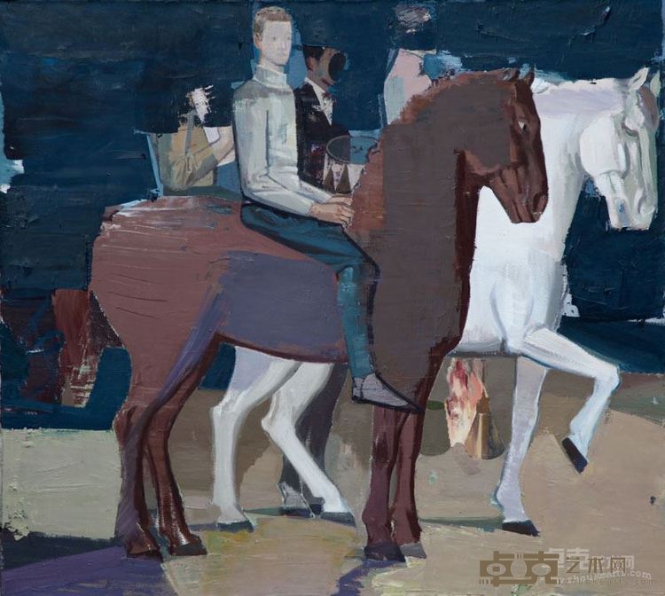朱兴国《白月光No.1》 200x180cm 布面油彩 2015