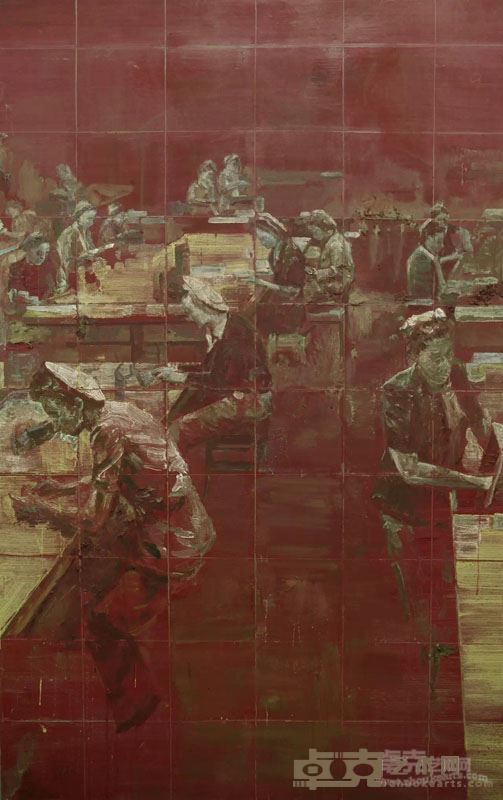 罗荃木《工厂》210x130cm 布上油画 2012