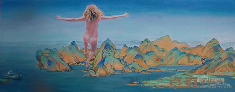 《千里江山》布面油画601200cm2016