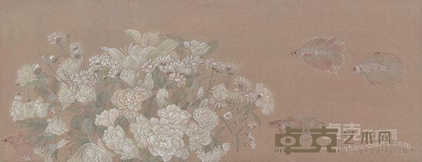 邓远清《游离时光3》83.5X32.5cm纸本工笔2016年2月