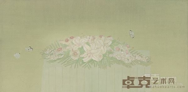 邓远清 迟暮13 纸本工笔68X136cm2016年7月