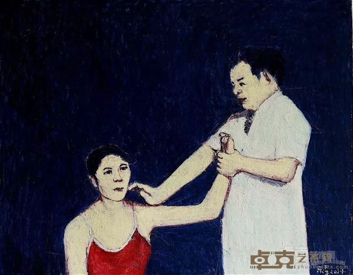 《推拿图》钟乐星 146x114cm