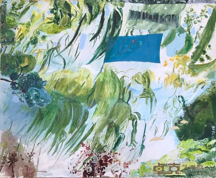 《我爱你》丛丛 2017年 120cmx120cm 油画