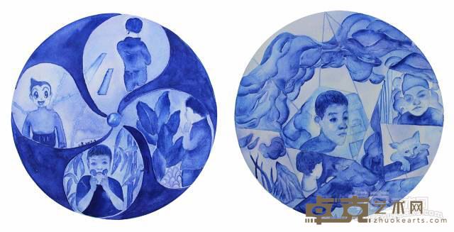 陈小虎 《情绪》纸本绘画系列作品