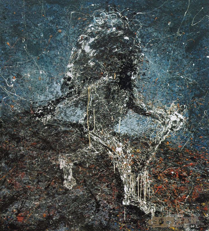 何工，迷路的人之四，布面油彩，200×180cm , 2010