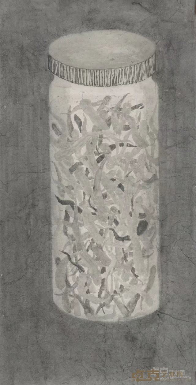 《花儿与远方》(70x138cm)水墨2015